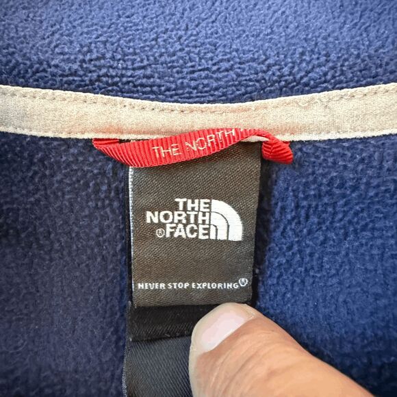 The North Face‎ Women's Long Sleeve Fleece 1/4 Zip Pullover Blue Size Medium - Picture 3 of 10